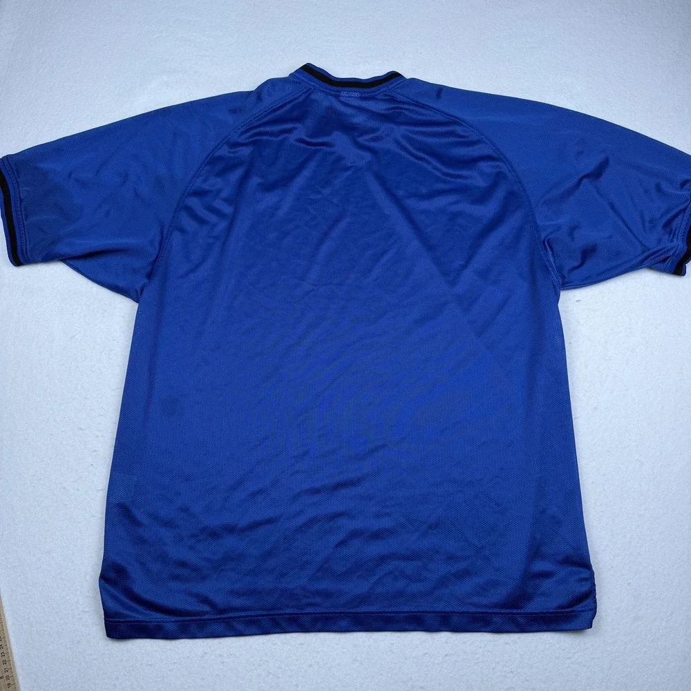 Vintage Nike Shirt Mens XL Blue Mesh Short Sleeve Athletic Jersey Training - Picture 6 of 7